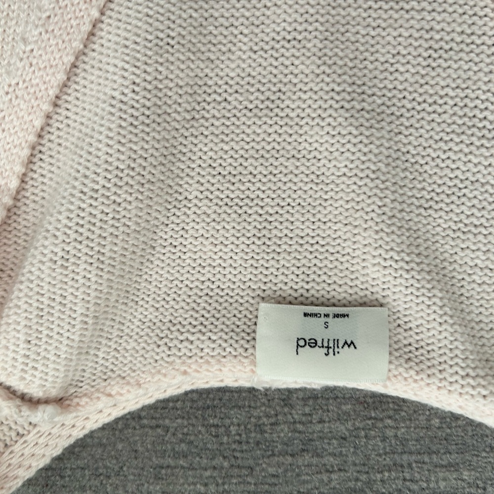 Aritzia-Wilfred Light Pink Knit Vest - Picture 3 of 4